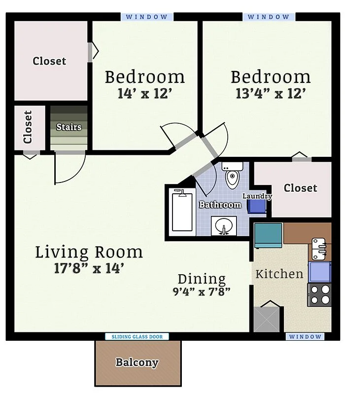 2nd Floor 2 Bedroom